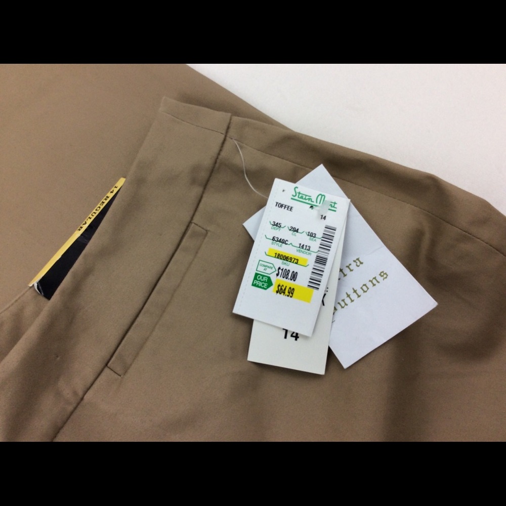 Peck and Peck Collection Tan Pants NWT - Picture 2 of 7